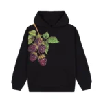 Shop the BLACKBERRY Hoodie by Golf Wang – a bold purple heavyweight hoodie designed by Tyler, The Creator. Ethically made and limited edition streetwear.