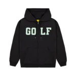 Shop the College Cord Zip Up Hoodie by GOLF WANG – a vintage-inspired zip hoodie crafted from premium corduroy with collegiate-style branding. Limited edition streetwear essential.
